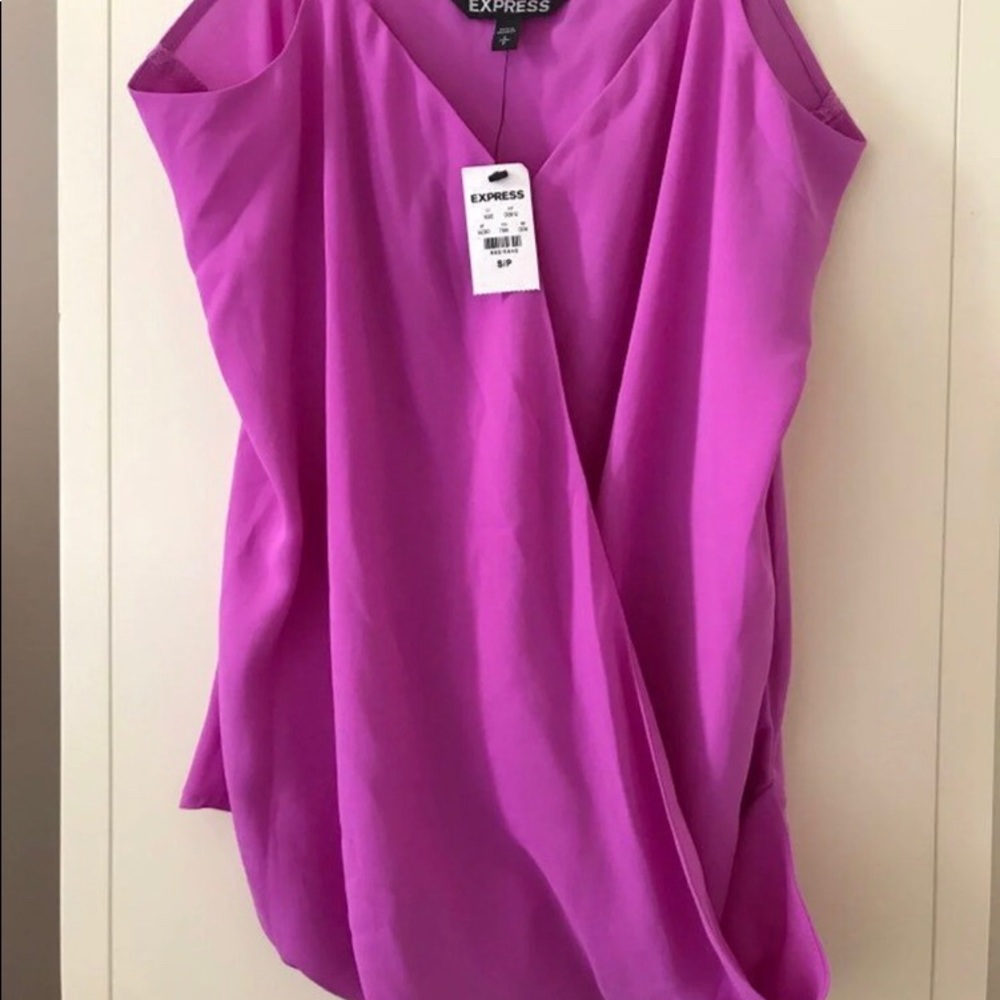 Express purple crossover top - Picture 3 of 4